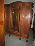 antieke eiken kleerkast linnenkast met hang leg 425,00, Ophalen, 200 cm of meer, 150 tot 200 cm, Eikenhout