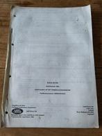 Range Rover Classic 1989 werkplaatshandboek supplement, Ophalen of Verzenden