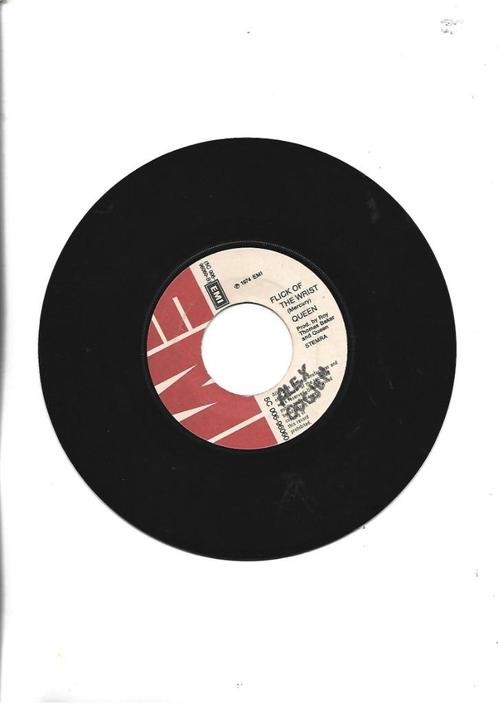 QUEEN SINGLE 7" FLICK OF THE WRIST 1974 ZONDER HOES, Cd's en Dvd's, Vinyl Singles, Gebruikt, Single, Pop, 7 inch, Ophalen of Verzenden