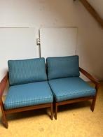 Illum Wikkelso bank teak Scandinavisch, Huis en Inrichting, Ophalen, Gebruikt, 75 tot 100 cm