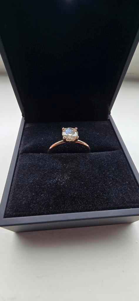 Ring 1.04ct. Diamant (Natuurlijk gekleurd) - IGI Certificaat, Sieraden, Tassen en Uiterlijk, Ringen, Nieuw, 17 tot 18, Goud, Ophalen of Verzenden