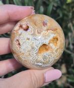 Crazy lace agaat bol met druzy, Verzamelen, Mineralen en Fossielen, Ophalen of Verzenden