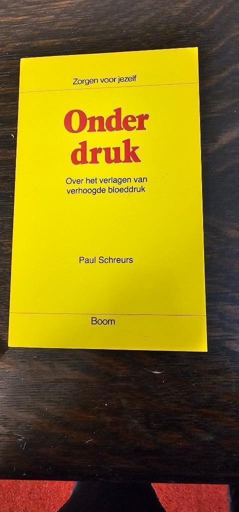 ONDER DRUK Paul Schreurs (hoge bloedddruk), Boeken, Psychologie, Zo goed als nieuw, Cognitieve psychologie, Ophalen of Verzenden