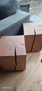 Zitblok massief houten blok kruk beuken. Te koop, Ophalen of Verzenden, Nieuw