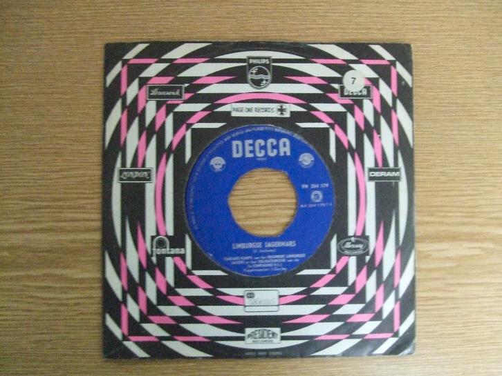 REGIMENT LIMBURGSE JAGERS   LIMBURGSE JAGERMARS / GROETEN, Cd's en Dvd's, Vinyl Singles, Zo goed als nieuw, Single, Pop, 7 inch