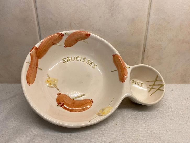 Franse Worst Schaal, Antiek en Kunst, Curiosa en Brocante, Ophalen of Verzenden