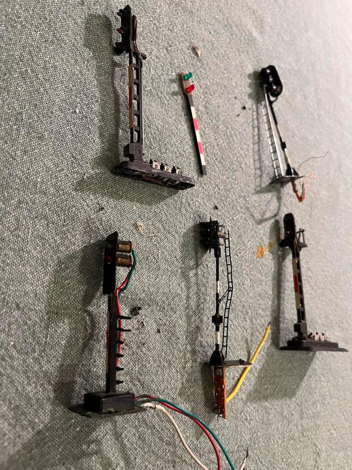 Seinpalen H0 - Onderdelen, Hobby en Vrije tijd, Modeltreinen | H0, Gebruikt, Overige typen, Gelijkstroom of Wisselstroom, Overige merken