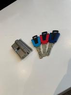 M&C Cilinderslot & 3 sleutels, Ophalen of Verzenden, Gebruikt, Rvs, Slot