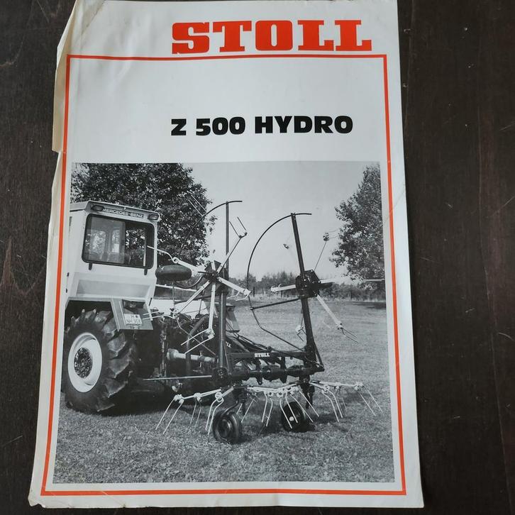 Stoll Z 500 Hydro Harkmachine brochure, Boeken, Catalogussen en Folders, Ophalen of Verzenden