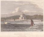 Brownsea Castle General View Dorsetshire Staalgravure 1818, Antiek en Kunst, Kunst | Etsen en Gravures, Ophalen of Verzenden