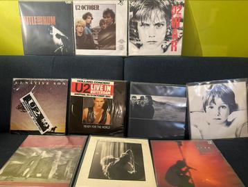 Verzameling lps van U2 - tien lps. Ook zeldzaam beschikbaar voor biedingen