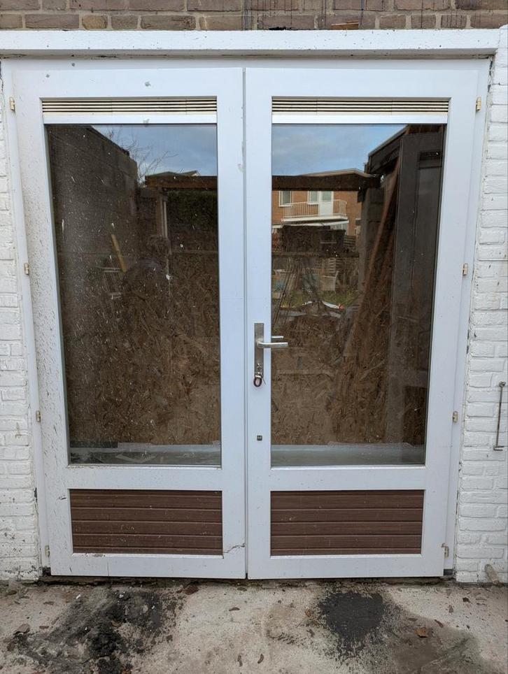 Openslaande tuindeuren met glas, Doe-het-zelf en Verbouw, Deuren en Horren, Ophalen