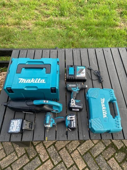 Makita 18V Accu Gereedschapsset met Accu’s en Accessoires, Doe-het-zelf en Verbouw, Gereedschap | Handgereedschap, Gebruikt, Ophalen of Verzenden