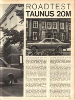 Autovisie test Ford Taunus 20 M 1967, Ophalen of Verzenden, Gelezen, Ford