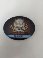 Grimbergen bier tap schiltje/ taplenzen, Ophalen of Verzenden, Zo goed als nieuw, Reclamebord, Plaat of Schild, Overige merken