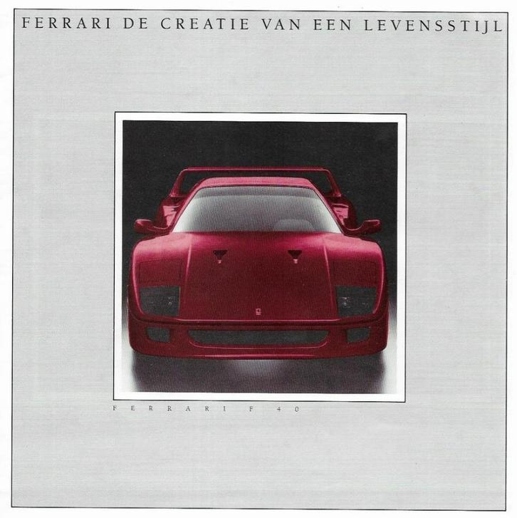 Ferrari F40 folder gamma modellen (FE40), Boeken, Auto's | Folders en Tijdschriften, Zo goed als nieuw, Ferrari, Ophalen of Verzenden