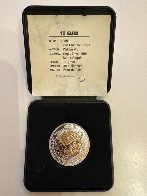twee penningen 10 euro 1997 - Oldebarnevelt en Hooft, Postzegels en Munten, Munten | Europa | Niet-Euromunten, Losse munt, Zilver
