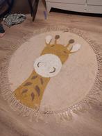 Leuk rond vloerkleed met giraffe, Huis en Inrichting, Stoffering | Tapijten en Kleden, 50 tot 100 cm, Kindvriendelijk, Rond, Zo goed als nieuw