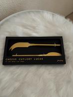 Kaasmes set mat goud - nieuw, Ophalen of Verzenden, Nieuw, Rvs of Chroom, Bestekset