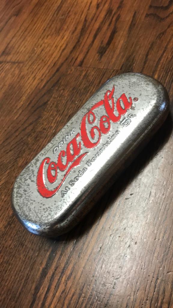 Coca cola blik, Ophalen of Verzenden, Gebruikt, Gebruiksvoorwerp