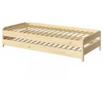 IKEA UTÅKER Stapelbed - Grenen 80x200 cm, Huis en Inrichting, Slaapkamer | Bedden, Ophalen, Verstelbaar, Zo goed als nieuw, 80 cm