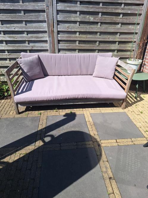 loungebank kussens, Tuin en Terras, Tuinsets en Loungesets, Gebruikt, Overige materialen, 3 zitplaatsen, Ophalen