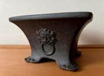 Bonsai pot handgemaakt bruin Leeuwenkop 12,3x12,3x7,5, Vierkant, Nieuw, Ophalen of Verzenden, Minder dan 25 cm