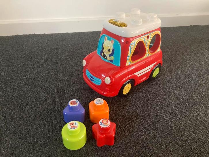 Vtech vormen stoof auto met geluid, Kinderen en Baby's, Speelgoed | Vtech, Zo goed als nieuw, 6 maanden tot 2 jaar, Ophalen of Verzenden