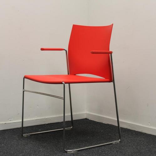 A450 FP kantinestoel, Design, Kunststof, Rood, Vergaderstoel, Huis en Inrichting, Stoelen, Gebruikt, Vijf, Zes of meer stoelen