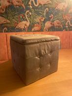 Poef met opberg mogelijkheid, Huis en Inrichting, Banken | Voetenbanken en Poefen, Ophalen, Minder dan 50 cm, Gebruikt, Vierkant