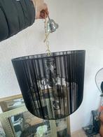 Elegante Kroonluchter met Zwarte Kap, Huis en Inrichting, Lampen | Hanglampen, Ophalen, Zo goed als nieuw, Metaal, Minder dan 50 cm