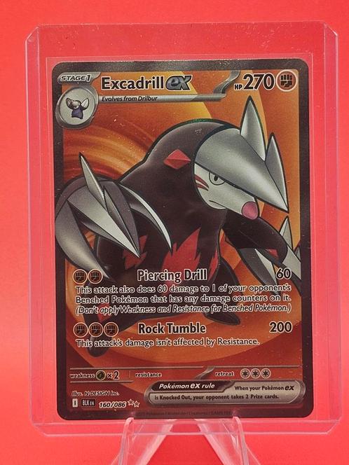Excadrill Ex 160/086 Ultra Rare Black Bolt, Hobby en Vrije tijd, Verzamelkaartspellen | Pokémon, Zo goed als nieuw, Losse kaart