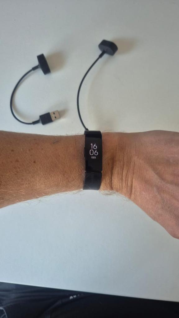 Fitbit Inspire 2, Sieraden, Tassen en Uiterlijk, Smartwatches, Gebruikt, Android, Zwart, Afstand, Calorieverbanding, GPS, Hartslag