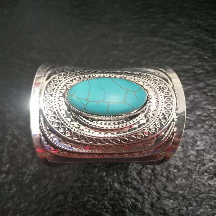 Tibetaanse Retro Dames Manchet Armband, Sieraden, Tassen en Uiterlijk, Armbanden, Nieuw, Zilver, Verzenden
