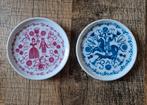 Onderzetters kurt hammer roze blauw theebordje paard, Ophalen of Verzenden, Zo goed als nieuw, Glas of Kopje
