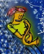 Schilderij kunstenaar Henk Veen - Sax1, Ophalen of Verzenden