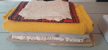 Diverse lappen stof - patchwork, kleding, hobby beschikbaar voor biedingen