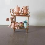 Mini toy gold metal trolley for Maileg, Barbie, Blythe, Ophalen of Verzenden, Nieuw, Apparaten
