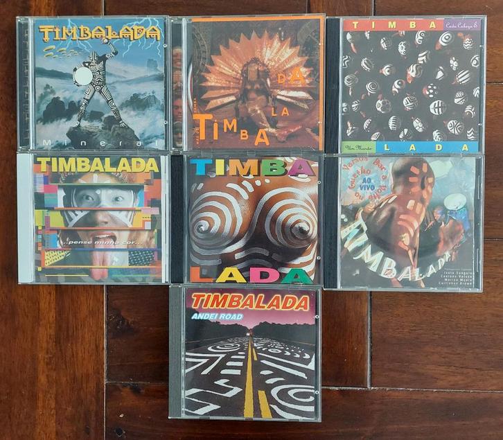 Braziliaanse muziek - Timbalada (7x) en Carlinhos Brown (3x), Cd's en Dvd's, Cd's | Wereldmuziek, Zo goed als nieuw, Latijns-Amerikaans
