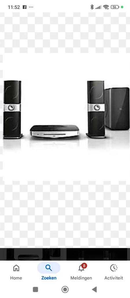 2x Philips Fidelio 2.1 systeem (1 defect), Audio, Tv en Foto, Home Cinema-sets, Niet werkend, Blu-ray-speler, 2.1-systeem, Philips