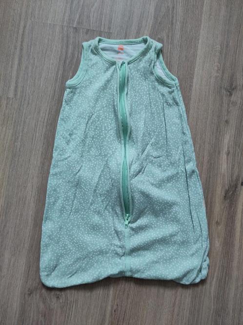 Mintgroene zomerslaapzak met witte stippen maat 50-62, Kinderen en Baby's, Dekens, Slaapzakjes en Inbakerproducten, Zo goed als nieuw