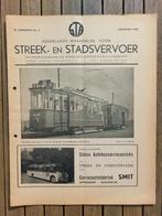streek- en stadsvervoer maandblad bus tram 1949 amsterdam, Ophalen of Verzenden, Gebruikt, Tram, Boek of Tijdschrift