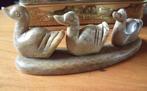 vintage beeld marmeren eendjes 13 cm breed, Ophalen of Verzenden, Zo goed als nieuw, Dier