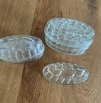 7 kleine glazen puddingvormen, Antiek en Kunst, Antiek | Glas en Kristal, Ophalen of Verzenden