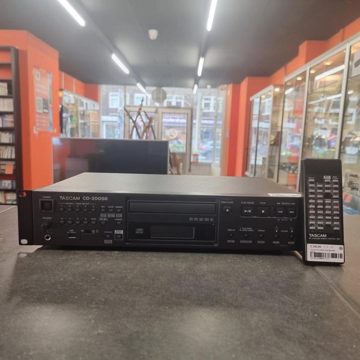 Tascam CD-200SB CD/USB/SDHC Speler, Audio, Tv en Foto, Cd-spelers, Zo goed als nieuw