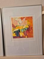 Genummerde zeefdruk met lijst, Antiek en Kunst, Kunst | Litho's en Zeefdrukken, Ophalen