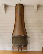 Openhaard (koper?), Ophalen, Gebruikt, Vrijstaande haard, Houthaard