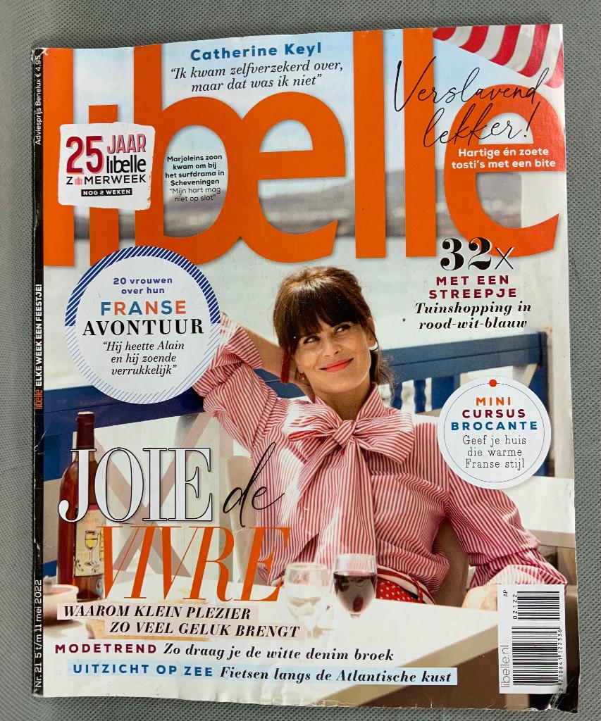 Tijdschrift Libelle Nr 21 mei 2022 - Frankrijk, Ophalen of Verzenden, Gelezen, Damesbladen
