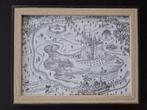 Print met lijst Harry Potter Hogwarts map, Ophalen of Verzenden, Nieuw, Overige typen
