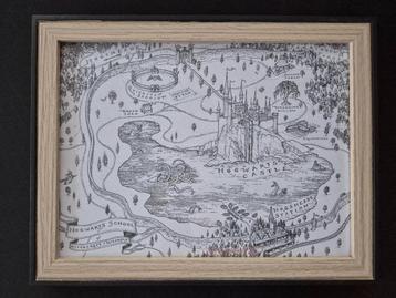 Print met lijst Harry Potter Hogwarts map beschikbaar voor biedingen